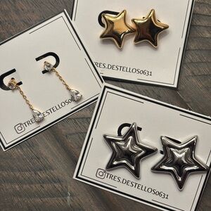 Star and Heart Earrings